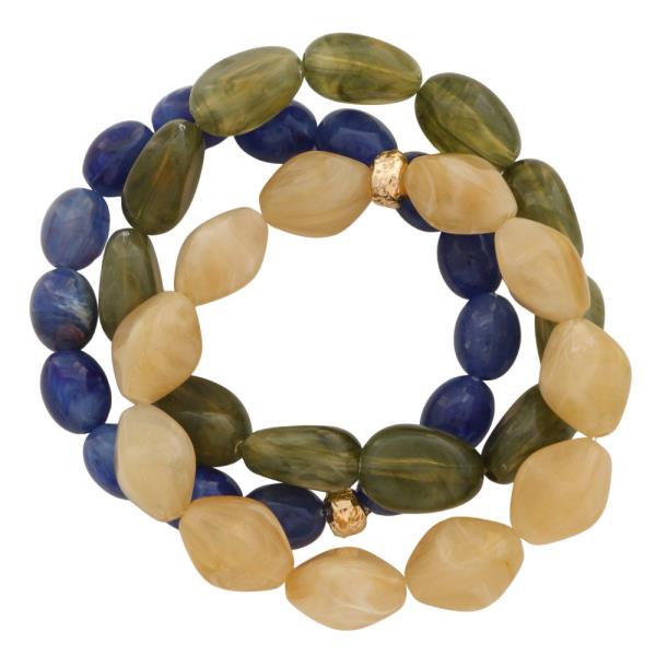 MIXED BEAD BRACELET SET