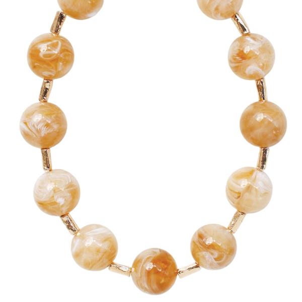 BALL RESIN BEAD NECKLACE