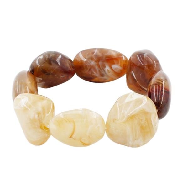 RESIN BEAD STRETCH BRACELET