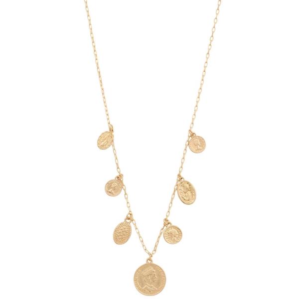MEDALLION METAL NECKLACE