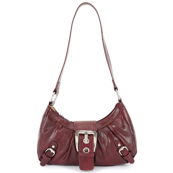 METAL BUCKLE SHOULDER BAG