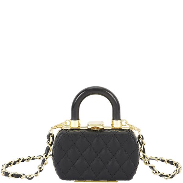 QUILTED MINI HANDLE BAG