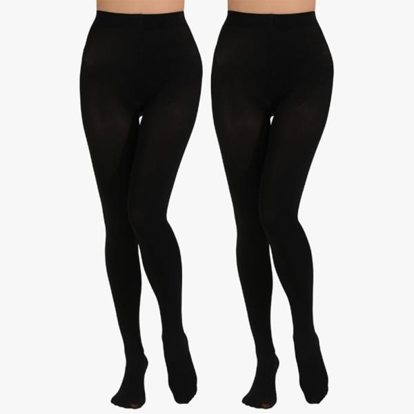 BLACK HIGH-STRETCH STOCKING