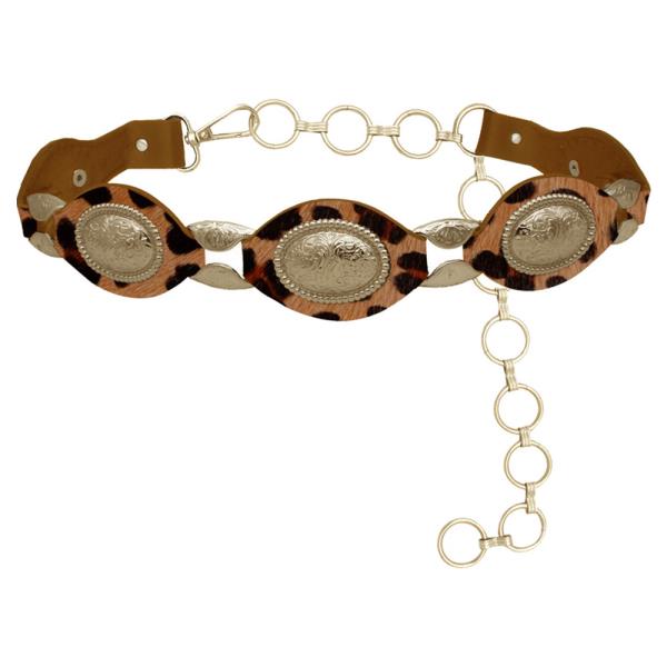 FLORA CONCHO & LINK STRAP LINKED BELT