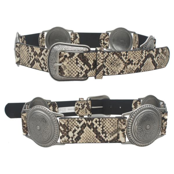 FLOWER MOTIF MEDALLION LINK BELT