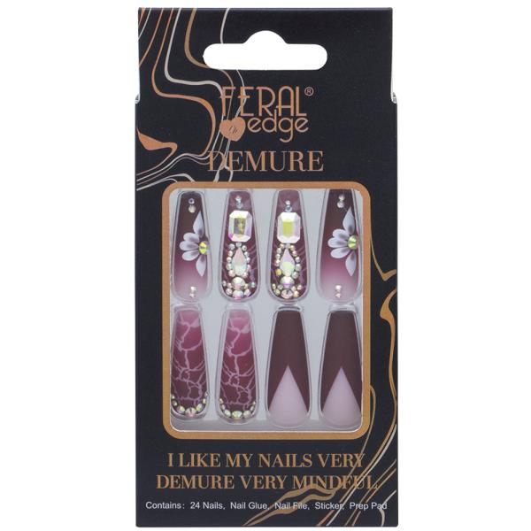 FERAL EDGE DEMURE DESIGN118 NAIL DECORATION SET