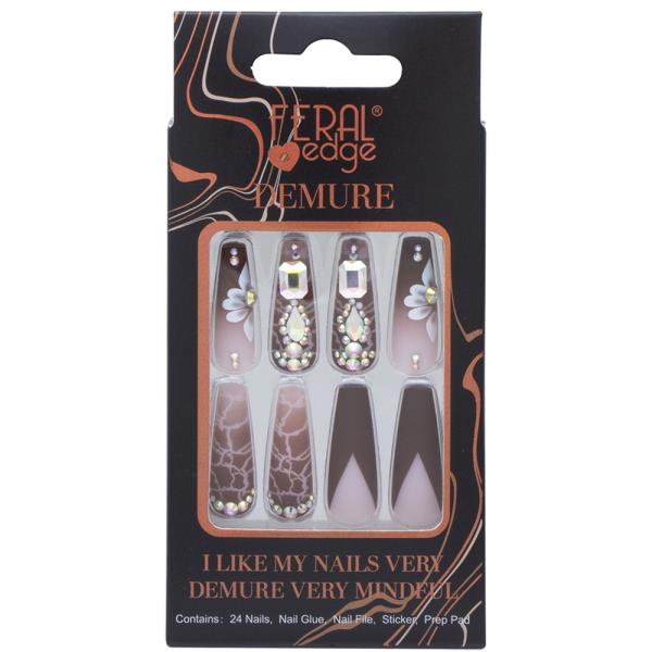 FERAL EDGE DEMURE DESIGN116 NAIL DECORATION SET