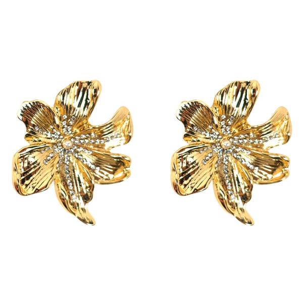FLOWER METAL EARRING
