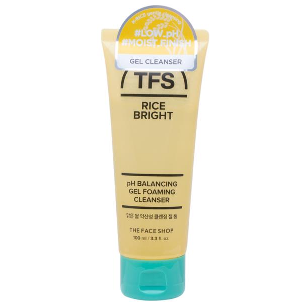 THEFACESHOP RICE BRIGHT PH BALANCING GEL FOAMING CLEANSER