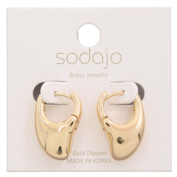 SODAJO METAL GOLD DIPPED EARRING