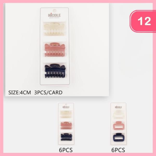 HAIR CLAW CLIP (12 UNITS)