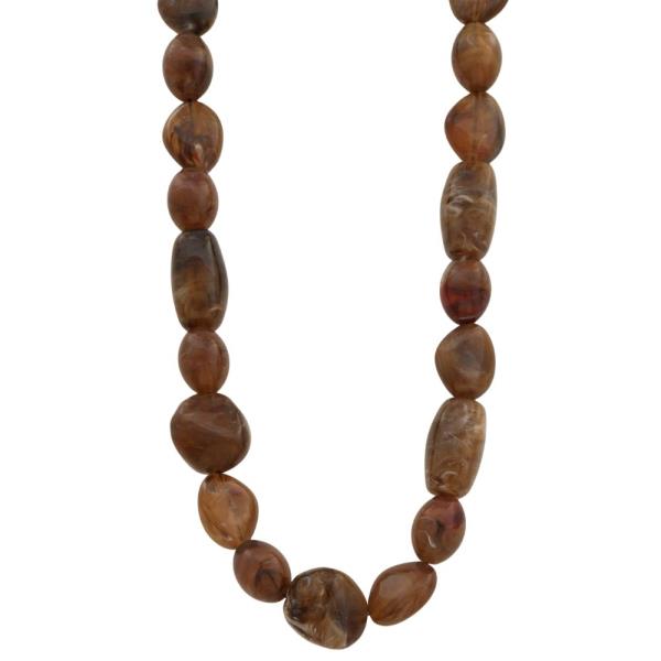 ACETATE MIXED BEAD NECKLACE