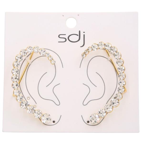SDJ RHINESTONE EAR CUFF SET