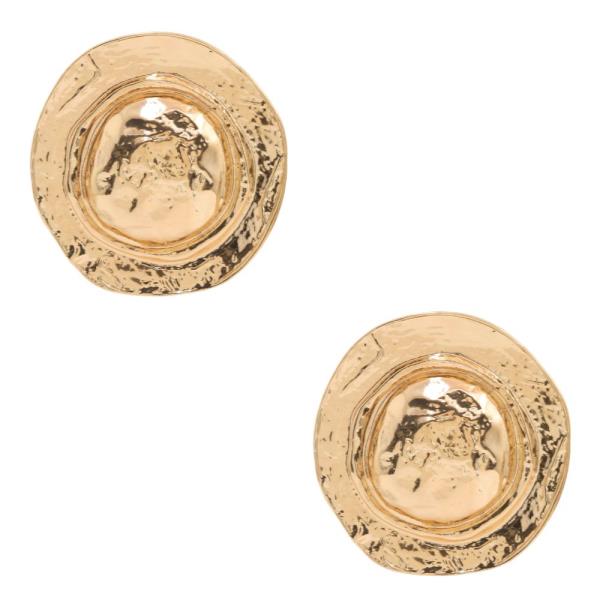 SDJ ROUND METAL EARRING