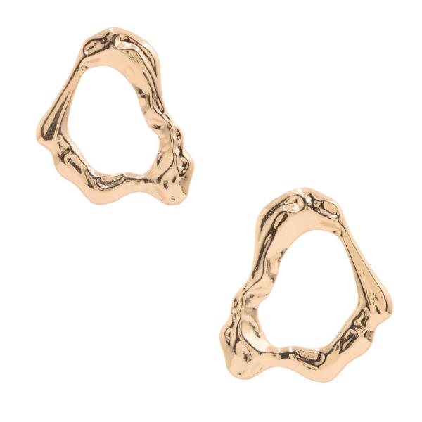 SDJ ORGANIC SHAPE METAL EARRING
