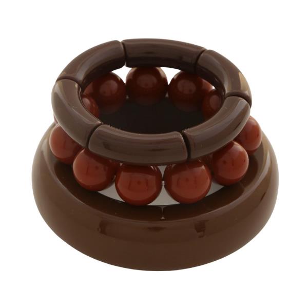 SDJ ACETATE BALL BEAD ASSORTED BRACELET SET