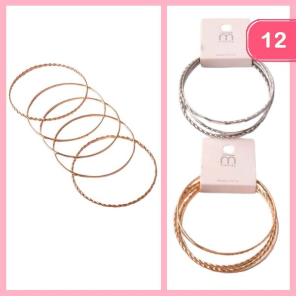 TWIST BANGLE BRACELET (12 UNITS)