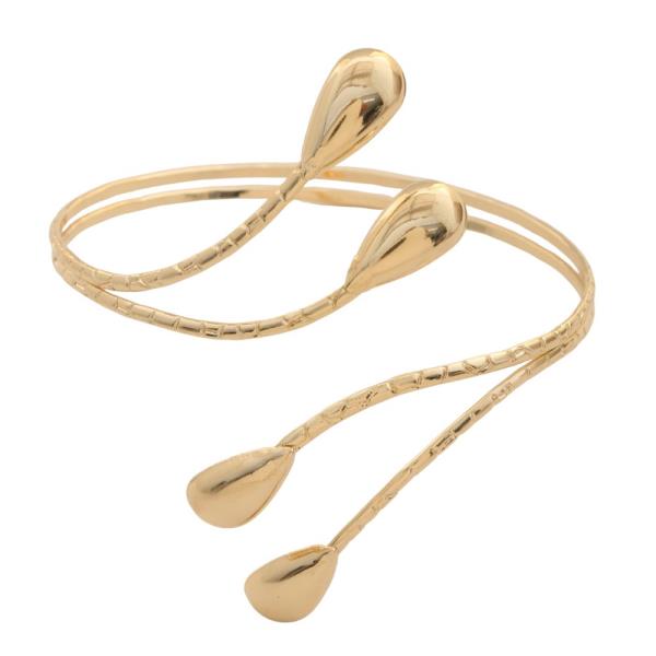 TEARDROP METAL CUFF BRACELET