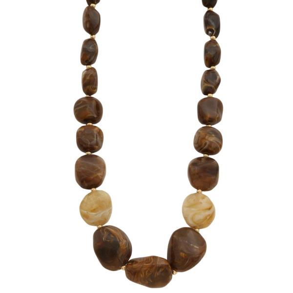 ACETATE BEAD NECKLACE
