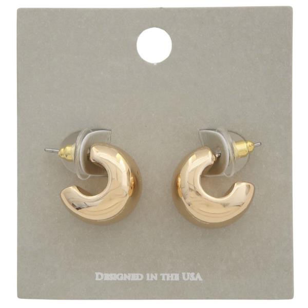 MINI OPEN HOOP EARRING