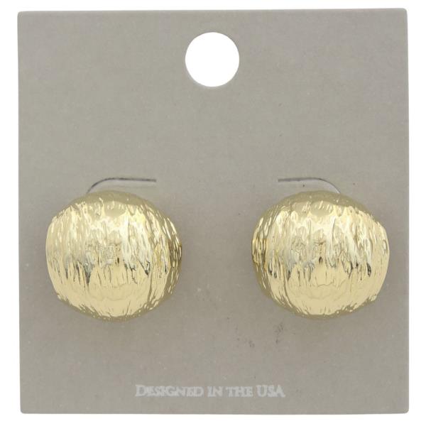 METAL TEXTURED EARRING
