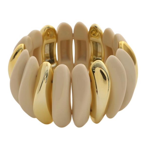 TWO TONE BEAD BRACELET