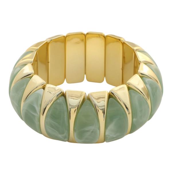 ACETATE TWO TONE BEAD BRACELET