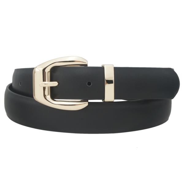 PLUS SIZE SQUARED BUBBLE U BUCKLE BELT WITH LOOP