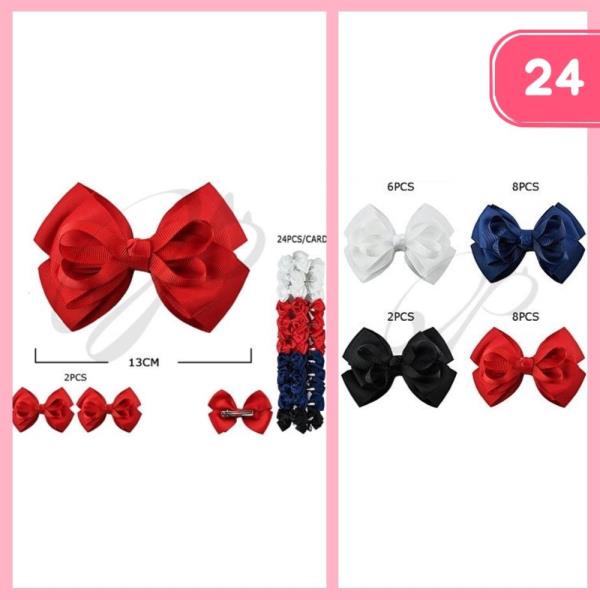 RIBBON HAIR BOW (24 UNITS)