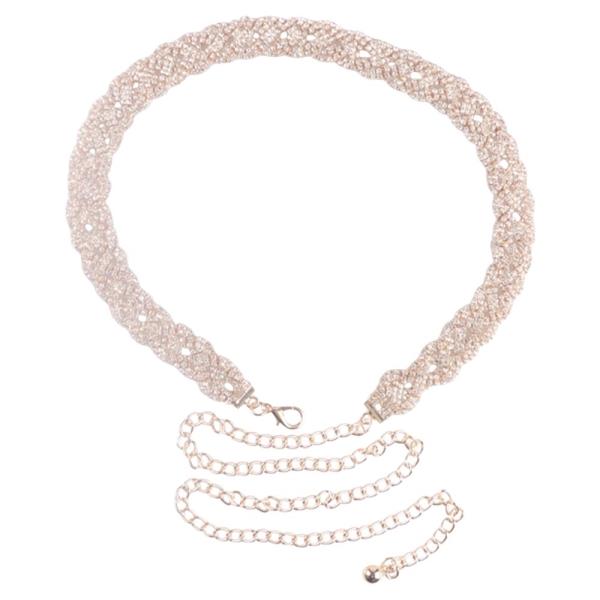 RHINESTONE CHAIN BELT