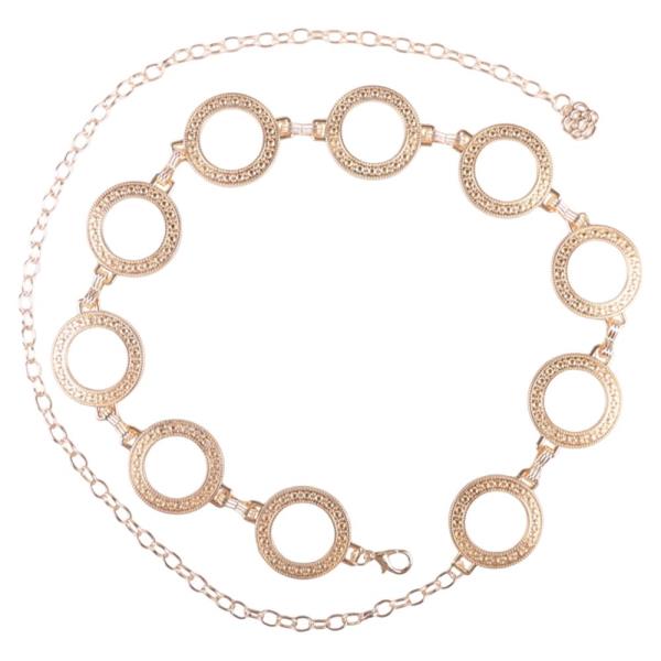 LARGE CIRCLE METAL LINK CHAIN BELT