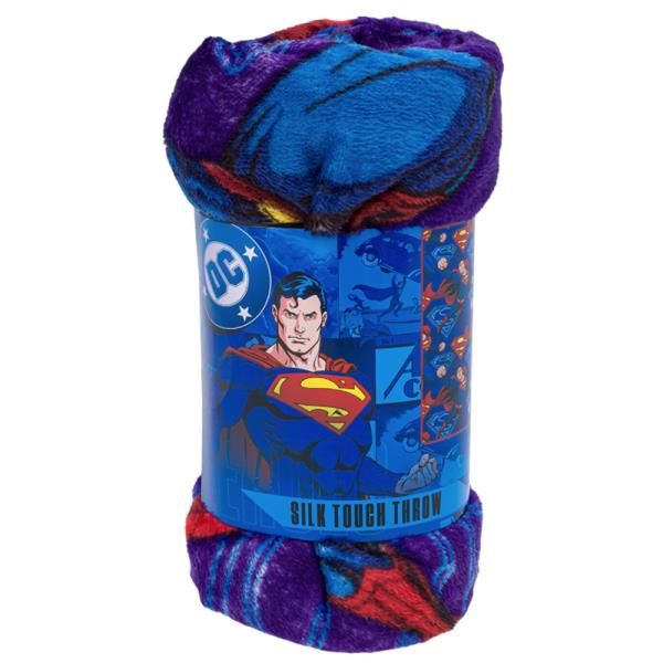 DC SUPERMAN SILK TOUCH THROW BLANKET