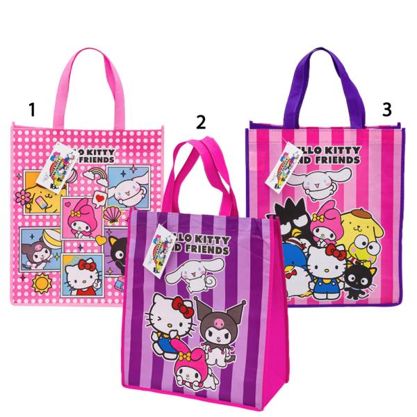 HELLO KITTY AND FRIENDS REUSABLE TOTE BAGS