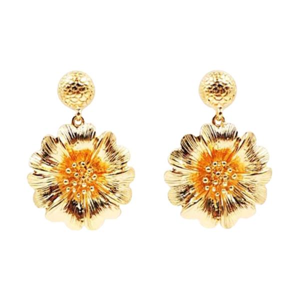 FLOWER DANGLE EARRINGS