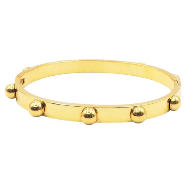 STAINLESS STEEL  BALL STATION METAL BANGLE BRACE