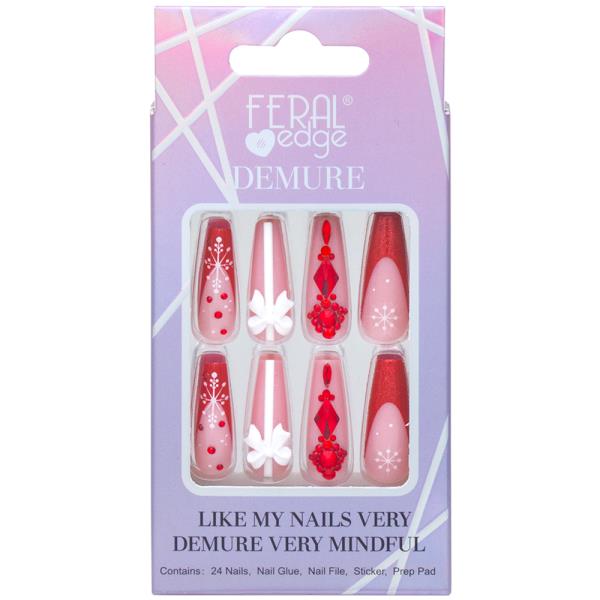 FERAL EDGE DEMURE DESIGN154 NAIL DECORATION SET