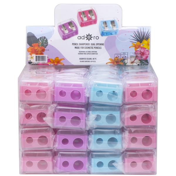 ADORO DUAL OPENING PENCIL SHARPENER (48 UNITS)
