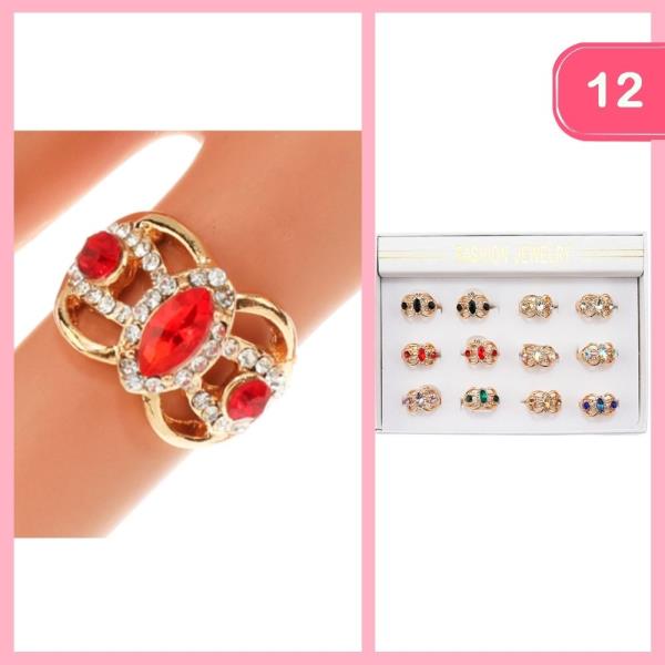 RHINESTONE RING (12 UNTIS)