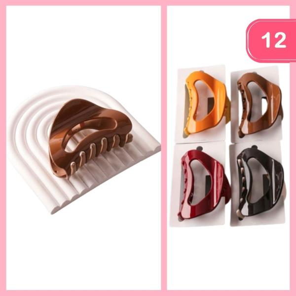 BENT TRIANGLE HANDLED CLAW CLIP (12 UNITS)