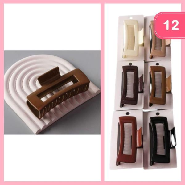 RECTANGLE CLAW CLIP (12 UNITS)