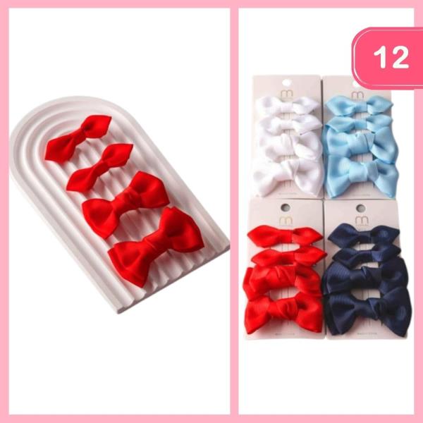 MIXED ARROW WINDSOR BOW CLIPS (12 UNITS)