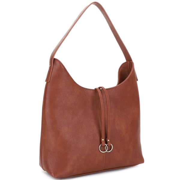 SMOOTH SHOULDER HOBO BAG