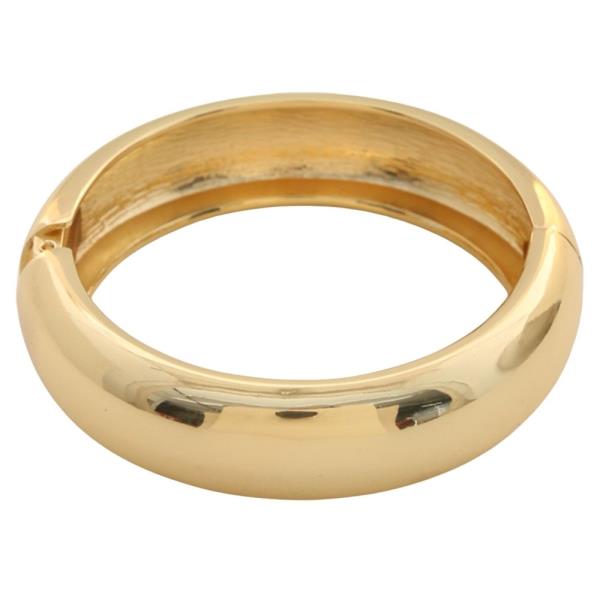 ROUND METAL HINGE BANGLE BRACELET