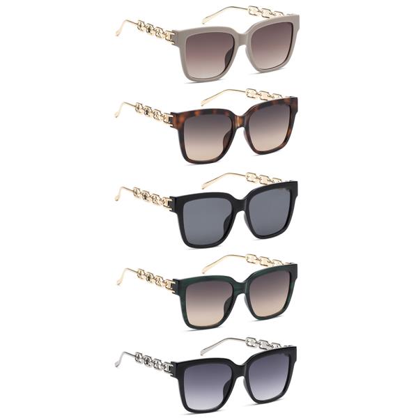 FASHION SQUARE LINK SUNGLASSES 1DZ