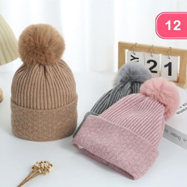 POM POM COZY BEANIE (12 UNITS)