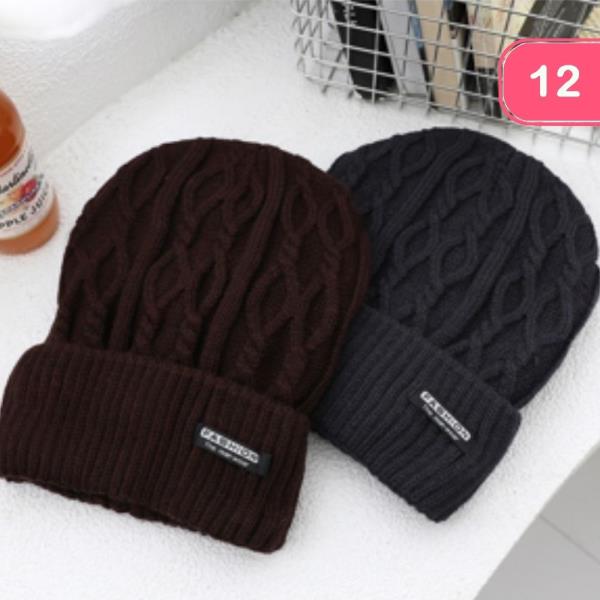 CABLE KNIT BEANIE (12 UNITS)