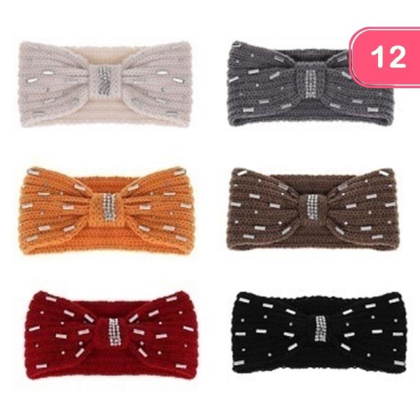 MID KNOT KNIT HEADBAND (12 UNITS)