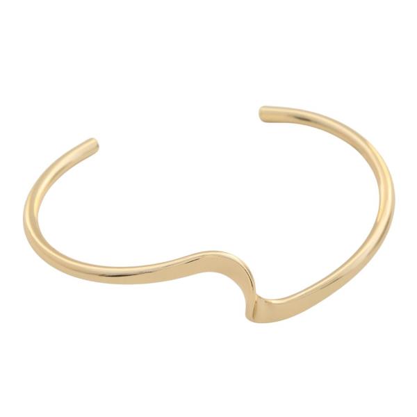 SODAJO WAVY LINK CUFF GOLD DIPPED BRACELET