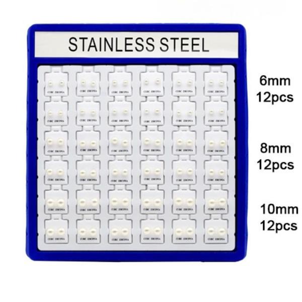 PEARL POST EARRINGS (36 UNITS)