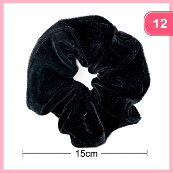 VELVET HAIR SCRUNCHIE (12 UNITS)